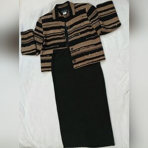 Women's Fall/Winter blazer & pencil knit midi skirt